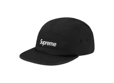 Supreme Washed Chino Twill Camp Cap "Black"(20SS)