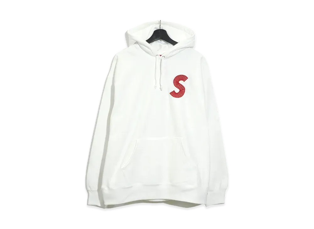 シュプリーム エス ロゴ フーデッド スウェットシャツ "ホワイト" (20FW)