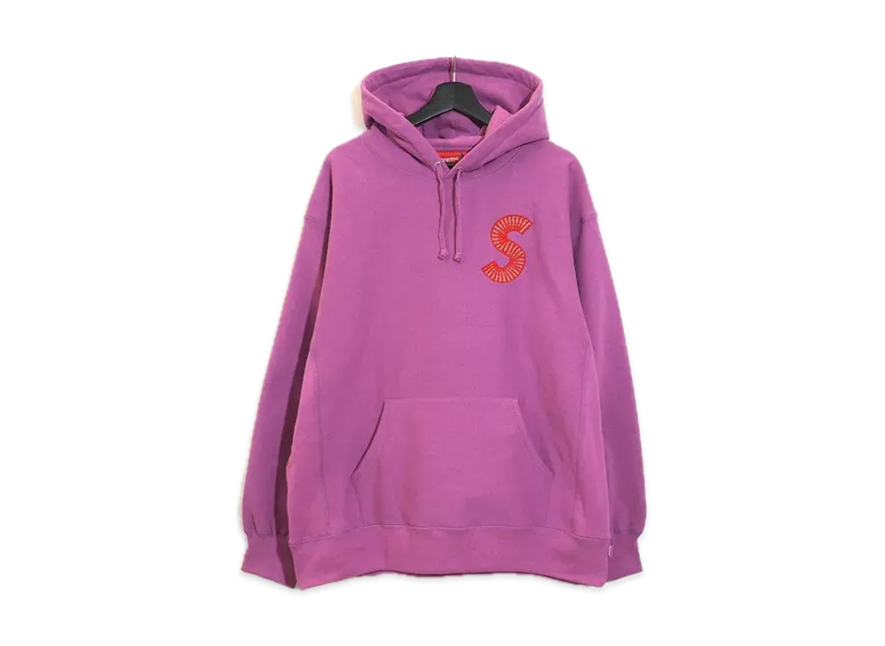 Supreme S Logo Hooded Sweatshirt "Bright Purple" (20FW)