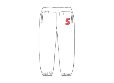 Supreme S Logo Sweatpant "White" (20FW)