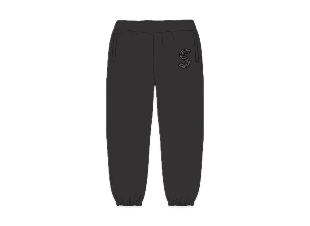 Supreme S Logo Sweatpant "Black" (20FW)