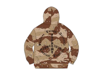 Supreme Peace Hooded Sweatshirt "Chocolate chip camo"
