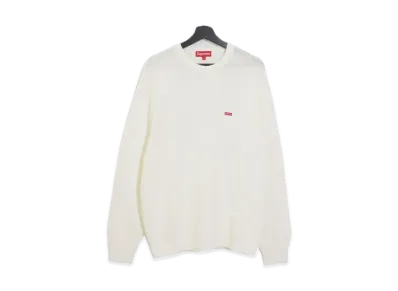 Supreme Textured Small Box Sweater "White"