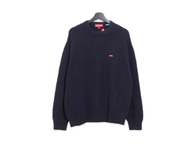 Supreme Textured Small Box Sweater "Navy"