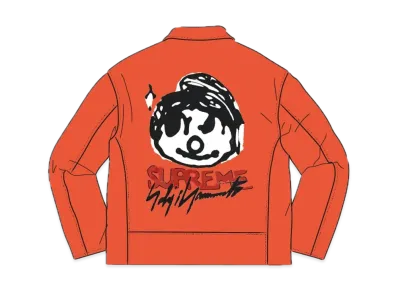 Supreme / Yohji Yamamoto® Leather Work Jacket "Orange"