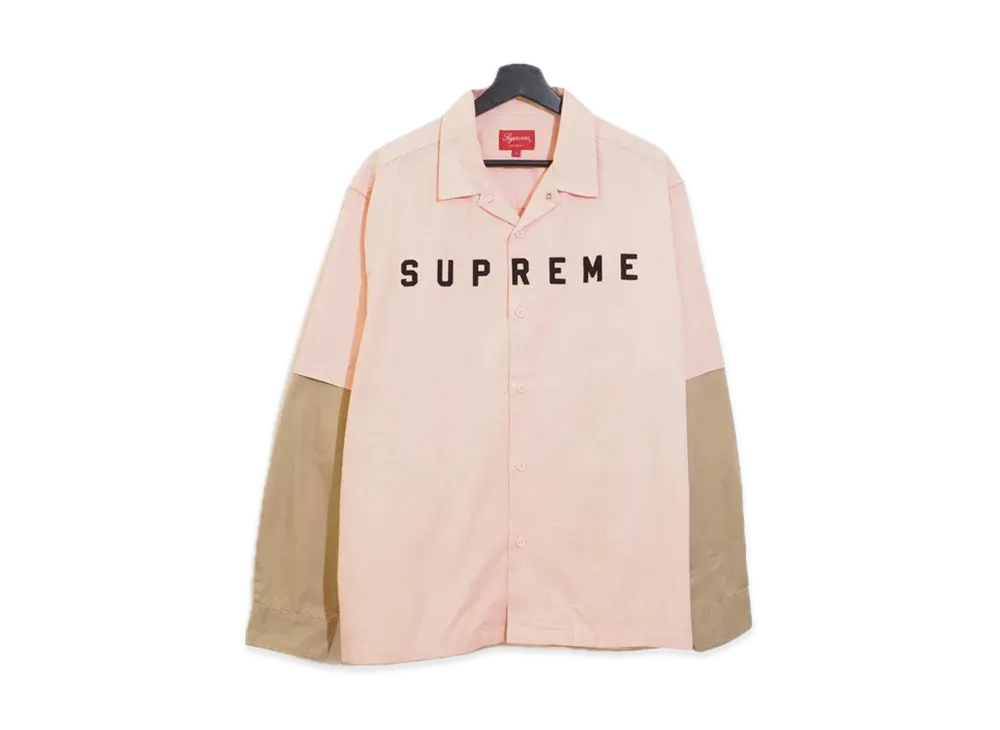 Supreme 2-Tone Work Shirt "Pink"