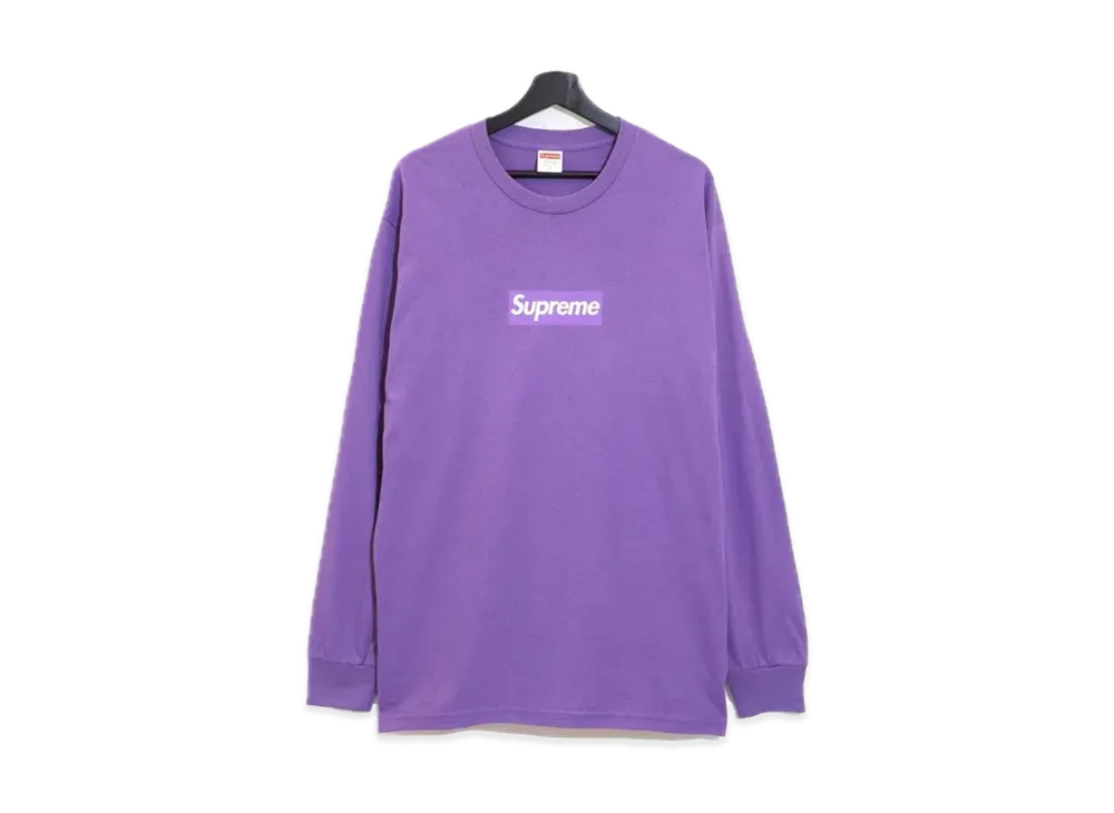 Supreme Box Logo L/S Tee "Purple"