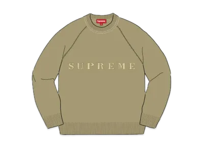 Supreme Stone Washed Sweater "Green"