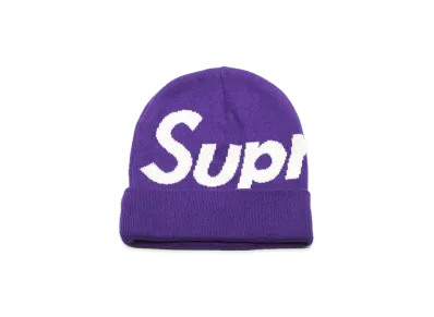 Supreme Big Logo Beanie "Purple"