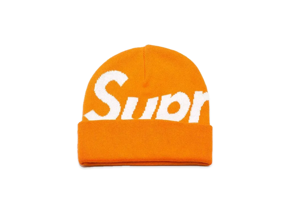 Supreme Big Logo Beanie "Orange"