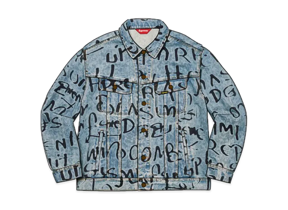 シュプリーム ブラック アーク デニム トラッカー ジャケット "ブルー"