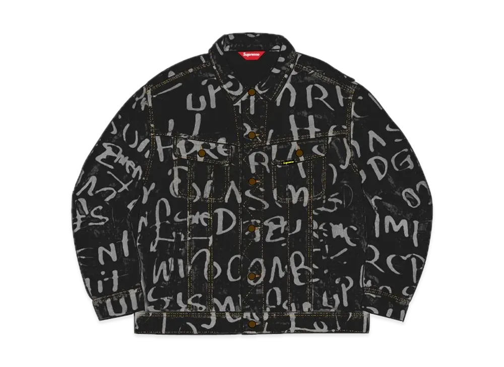 シュプリーム ブラック アーク デニム トラッカー ジャケット "ブラック"