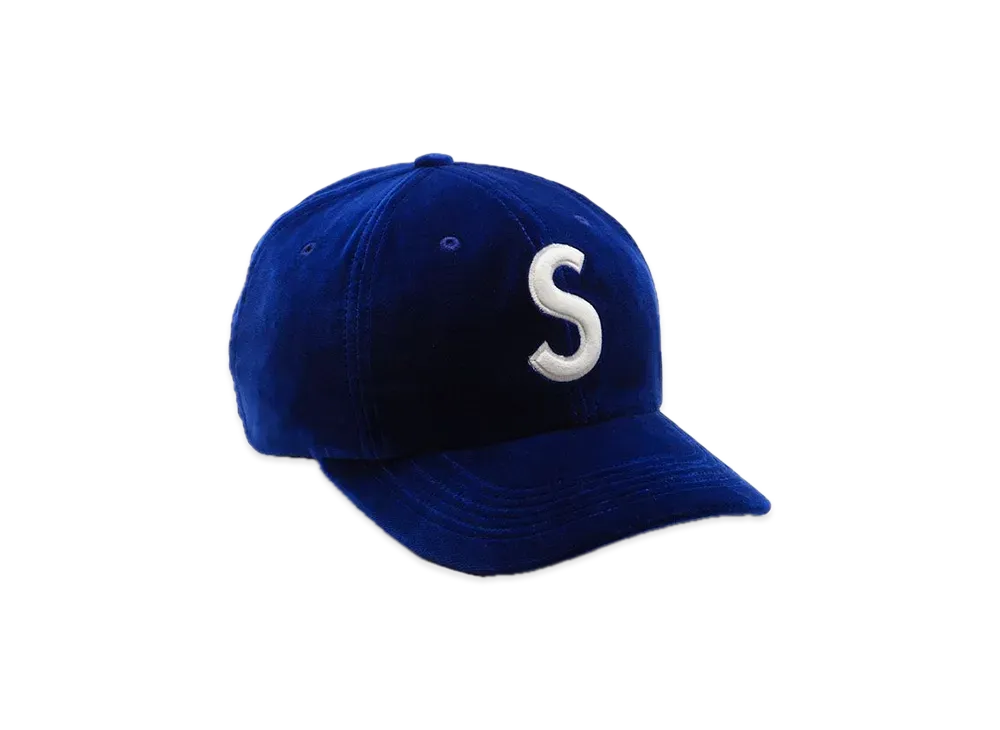 シュプリーム ベルベット エス ロゴ 6 パネル "ブルー"
