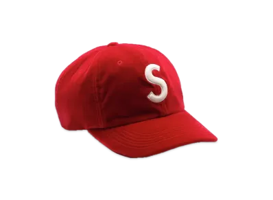 Supreme Velvet S Logo 6-Panel "Red"