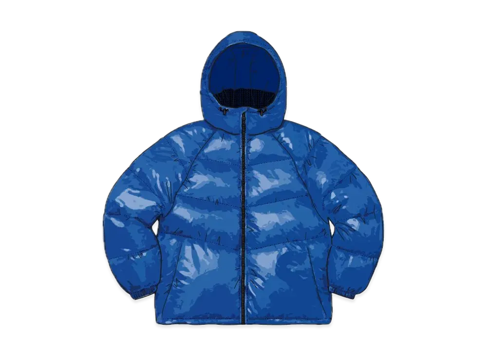Supreme Hooded Down Jacket "Blue"