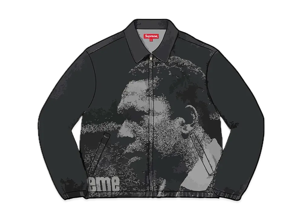 Supreme John Coltrane A Love Supreme Denim Harrington Jacket "Black"