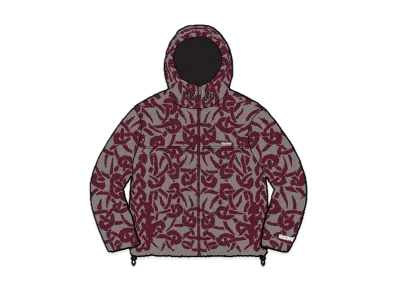 Supreme Celtic Knot Reversible WINDSTOPPER Fleece Hooded Jacket "Grey"