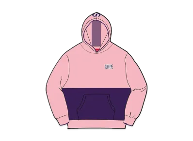 Supreme 2-Tone Hooded Sweater "Pink"