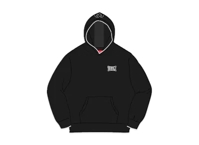 Supreme 2-Tone Hooded Sweater "Black"