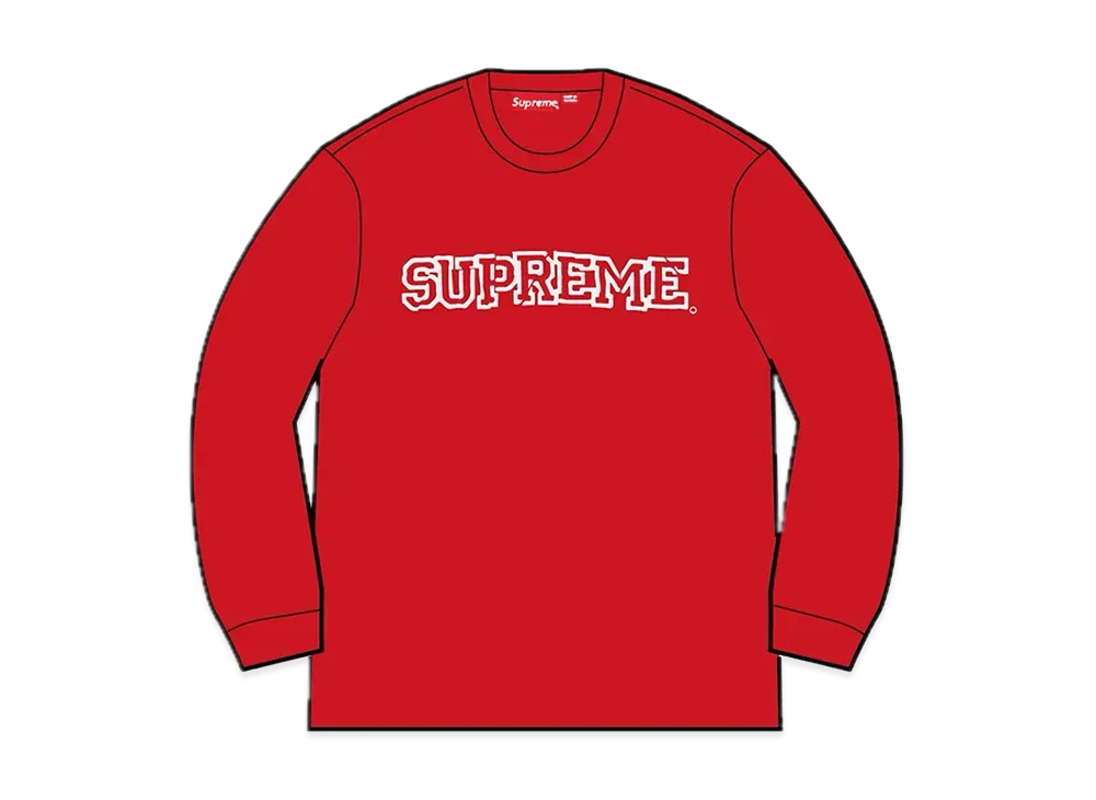 Supreme Shattered Logo Crewneck "Red"