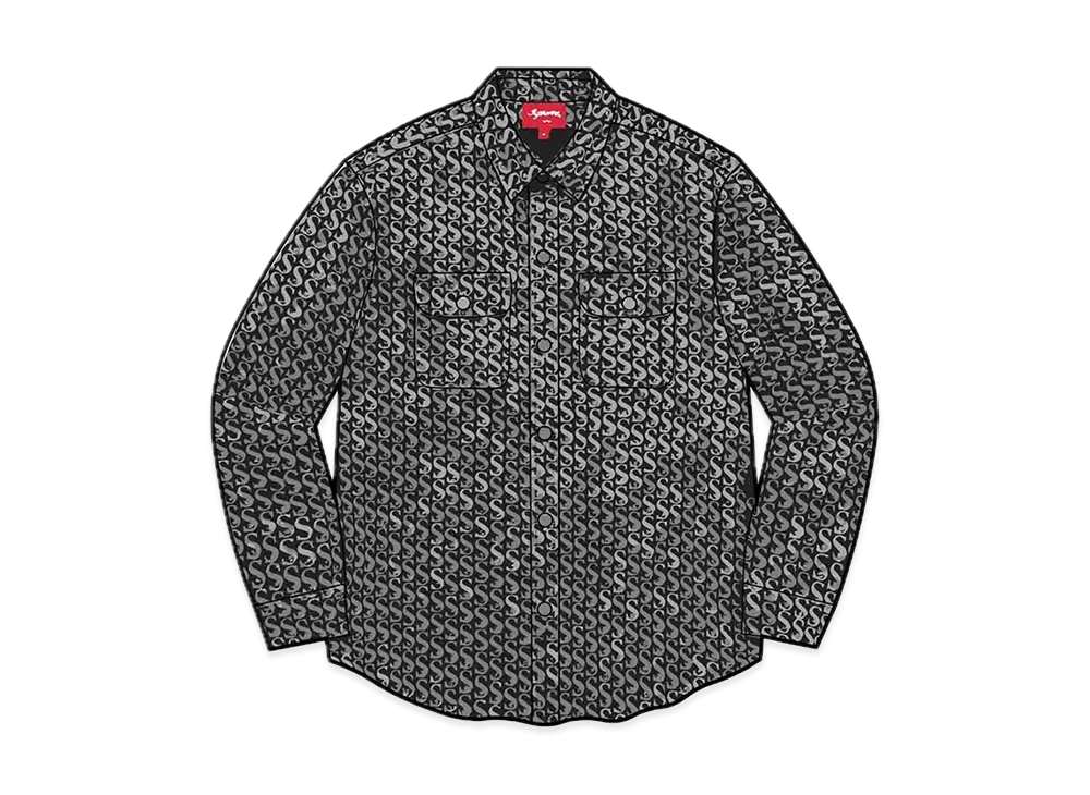Supreme Monogram Denim Shirt "Black"