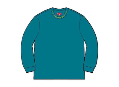 Supreme Stars Collar L/S Top "Aqua"
