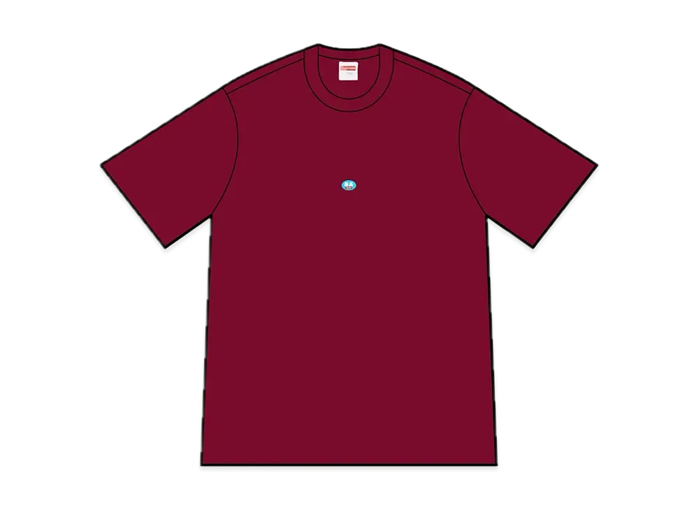 Supreme Sticker Tee "Burgundy"