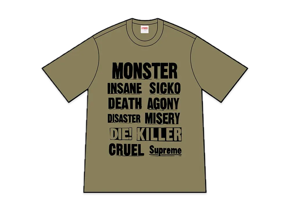 Supreme Monster Tee "Light Olive"