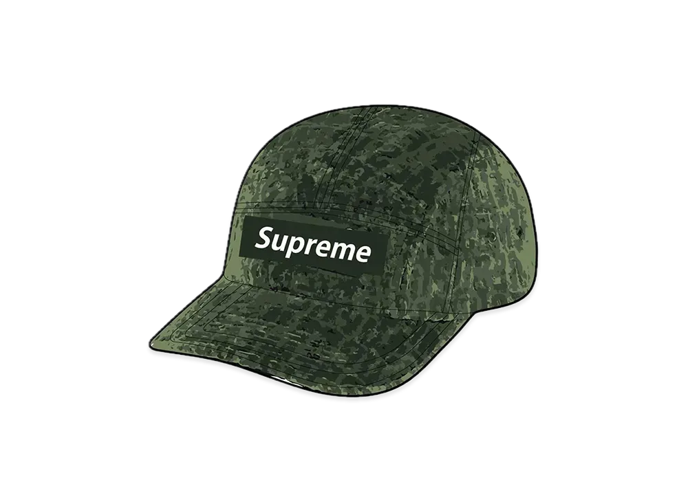 Supreme Velvet Pattern Camp Cap "Olive"