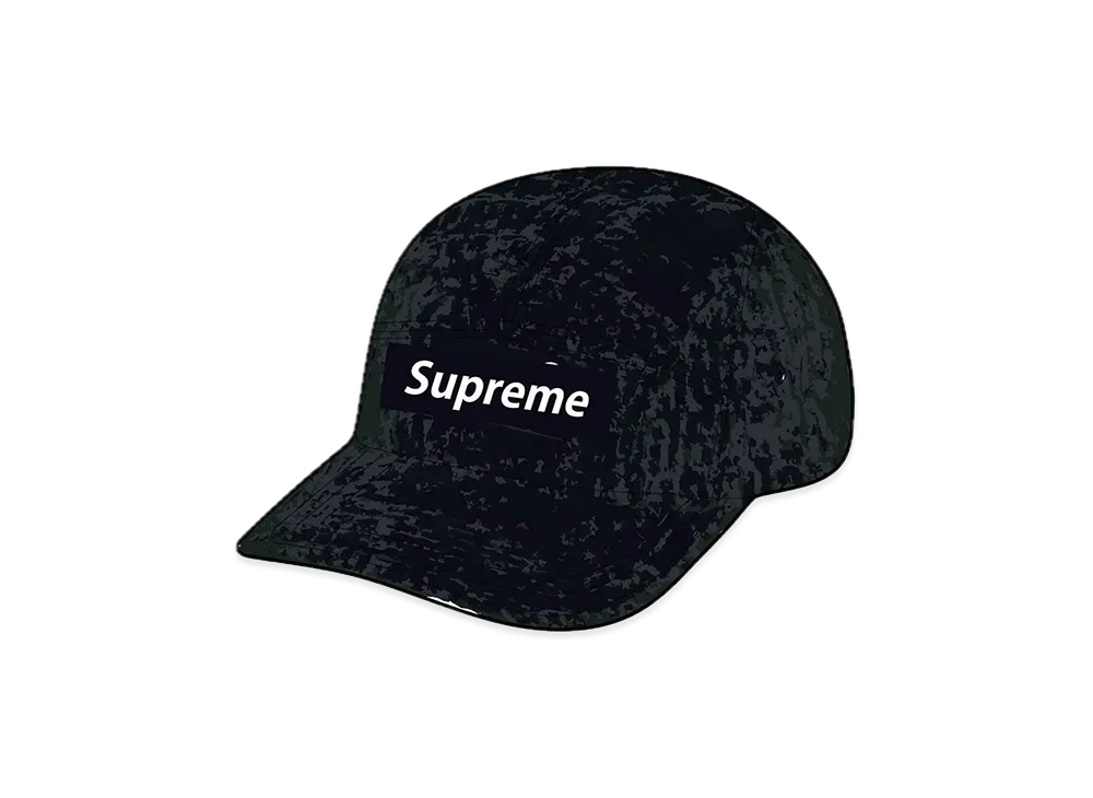 Supreme Velvet Pattern Camp Cap "Black"