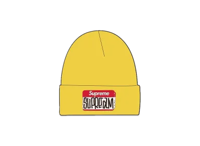 Supreme Gonz Nametag Beanie "Yellow"