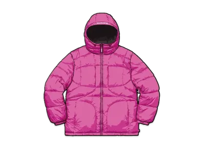 Supreme Warp Hooded Puffy Jacket "Fuchsia"