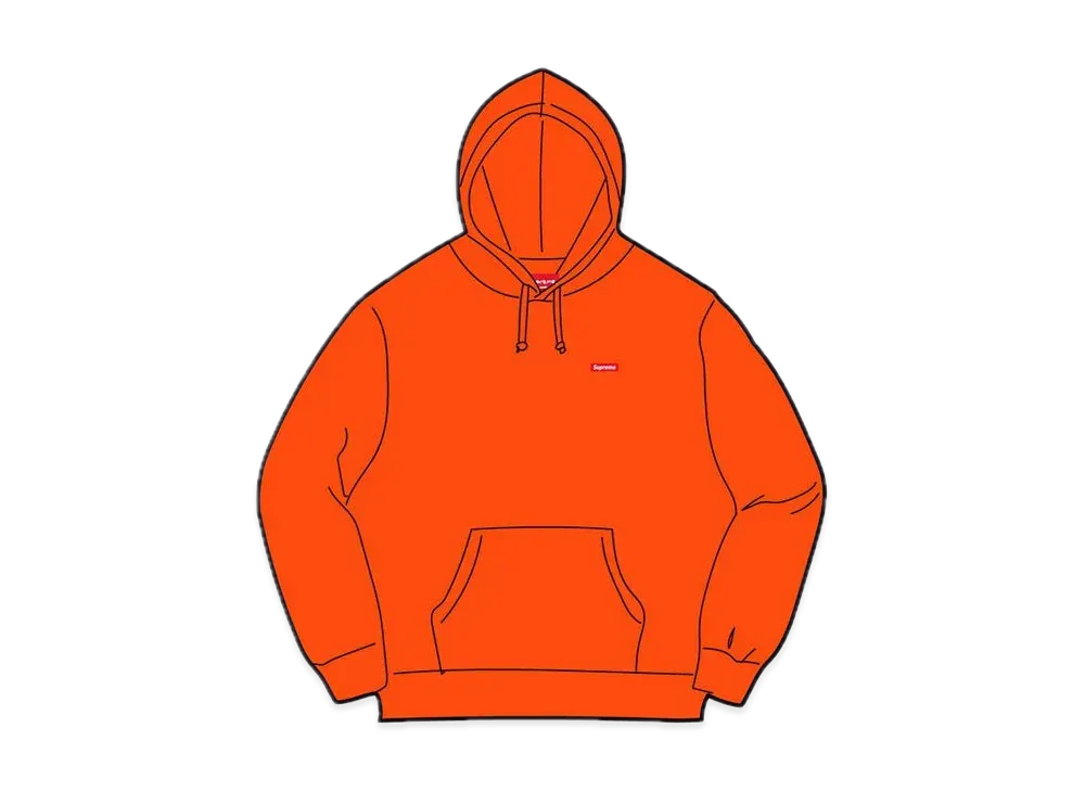 Supreme Small Box Hooded Sweatshirt "Orange" (21FW)