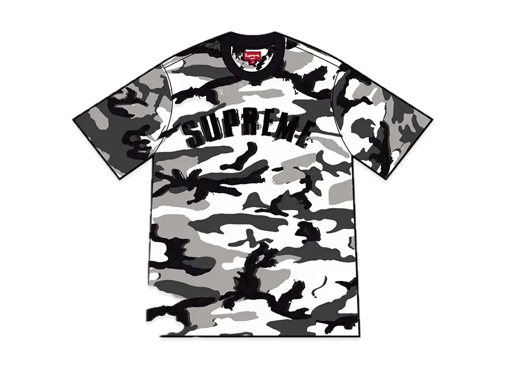 Supreme Intarsia Camo S/S Top "Snow Camo"