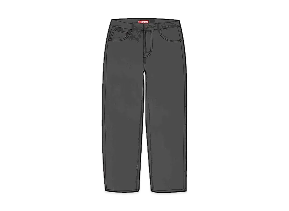 Supreme Regular Jean "Washed Black"(21FW)