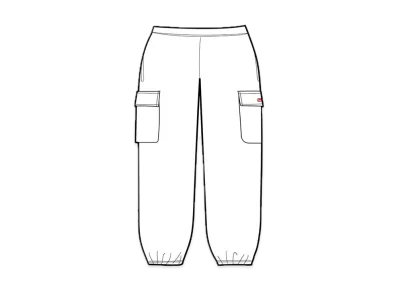 Supreme Small Box Cargo Sweatpant "White"