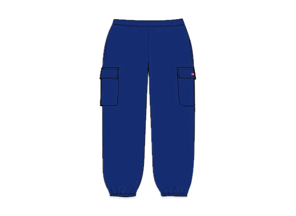 Supreme Small Box Cargo Sweatpant "Dark Royal"