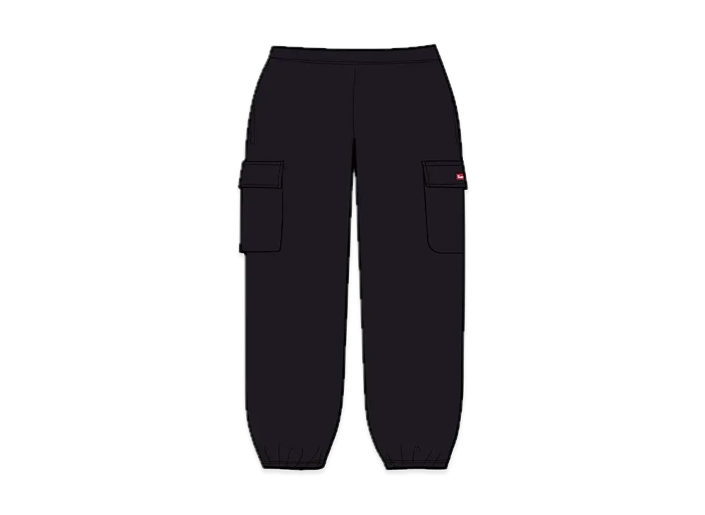 Supreme Small Box Cargo Sweatpant "Black"
