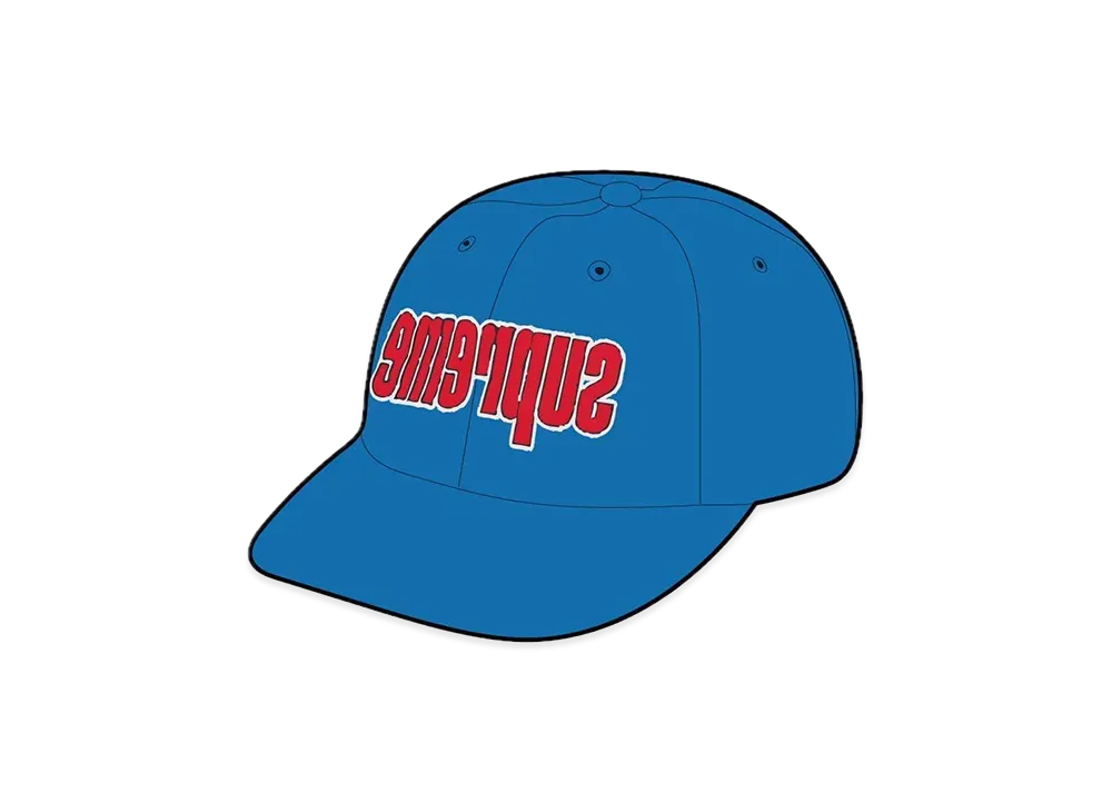 Supreme Reverse Logo 6-Panel "Royal"