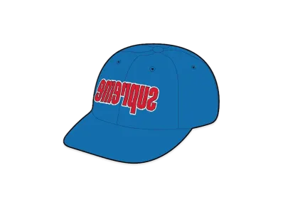Supreme Reverse Logo 6-Panel "Royal"