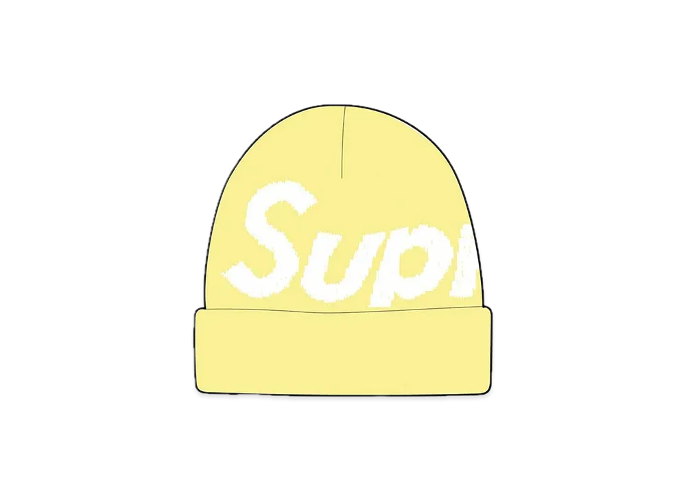 Supreme Big Logo Beanie "Yellow"