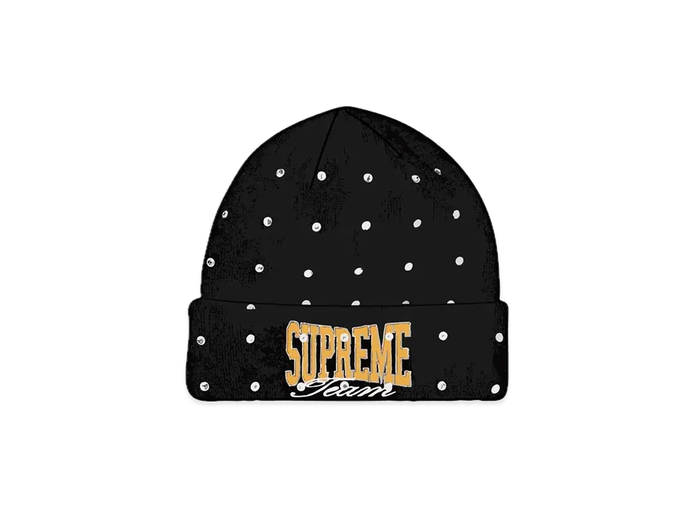 Supreme New Era Rhinestone Beanie "Black"