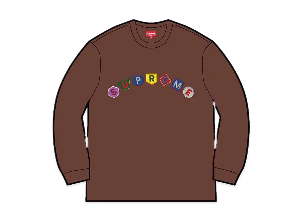 Supreme Geo Arc L/S Top "Brown"