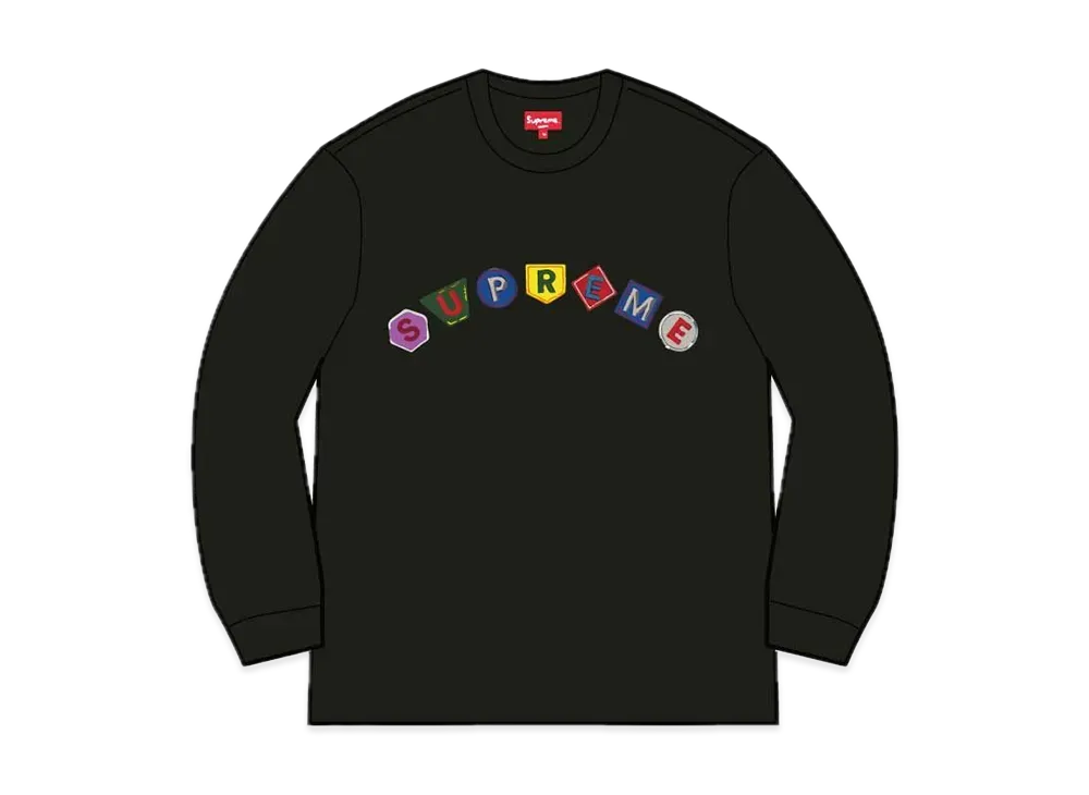 Supreme Geo Arc L/S Top "Black"