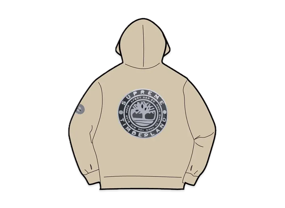 Supreme Timberland Hooded Sweatshirt "Taupe"