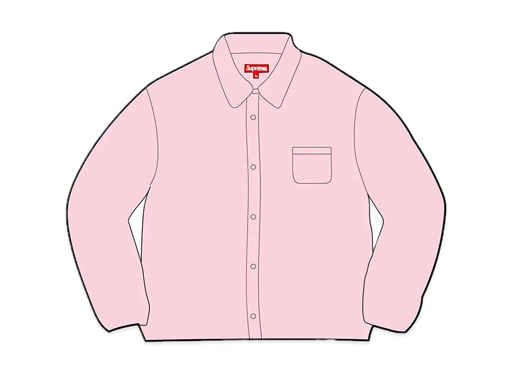 Supreme Leather Shirt "Pink"