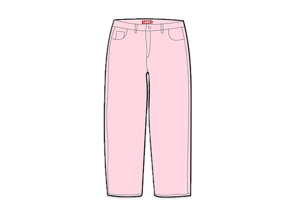 Supreme Leather 5-Pocket Jean "Pink"