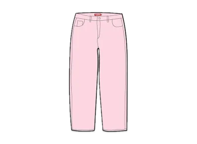 Supreme Leather 5-Pocket Jean "Pink"