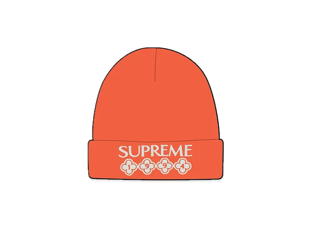 Supreme Glitter Beanie "Orange"