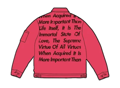 Supreme / JUNYA WATANABE COMME des GARCONS MAN Printed Work Jacket "Bright Pink"